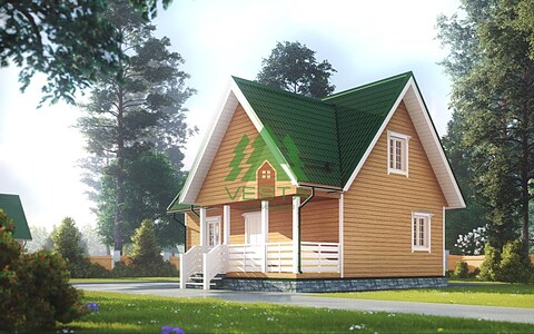 Компактный каркасный дом 95 м²